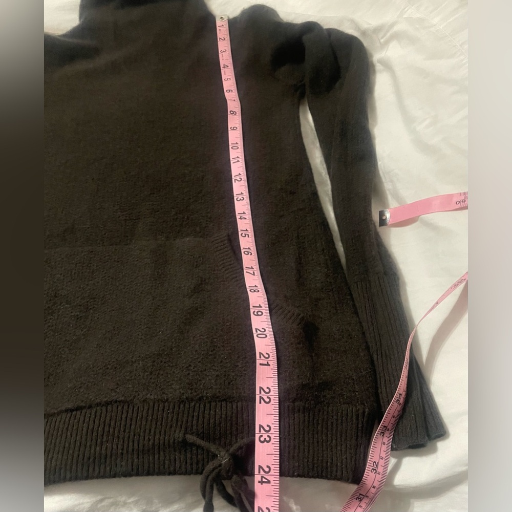 Tsesay Cashmere turtleneck with Pocket and drawstring waist Brown xs - Picture 8 of 16